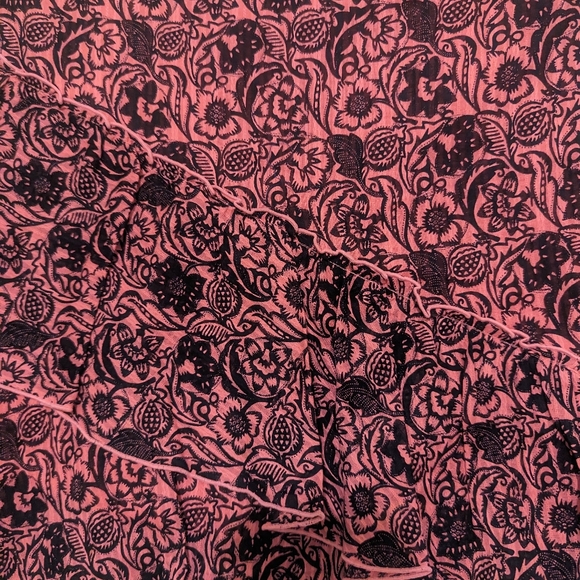 10 Crosby Derek Lam Ruffled Barbie Pink Floral Skirt - SZ 8 - Picture 5 of 9